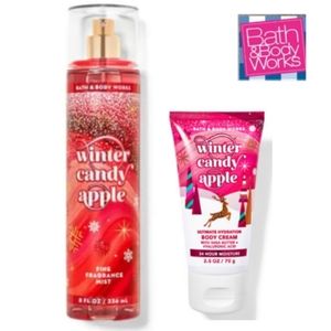 Bath Body Works Winter Candy Apple Body Care Set